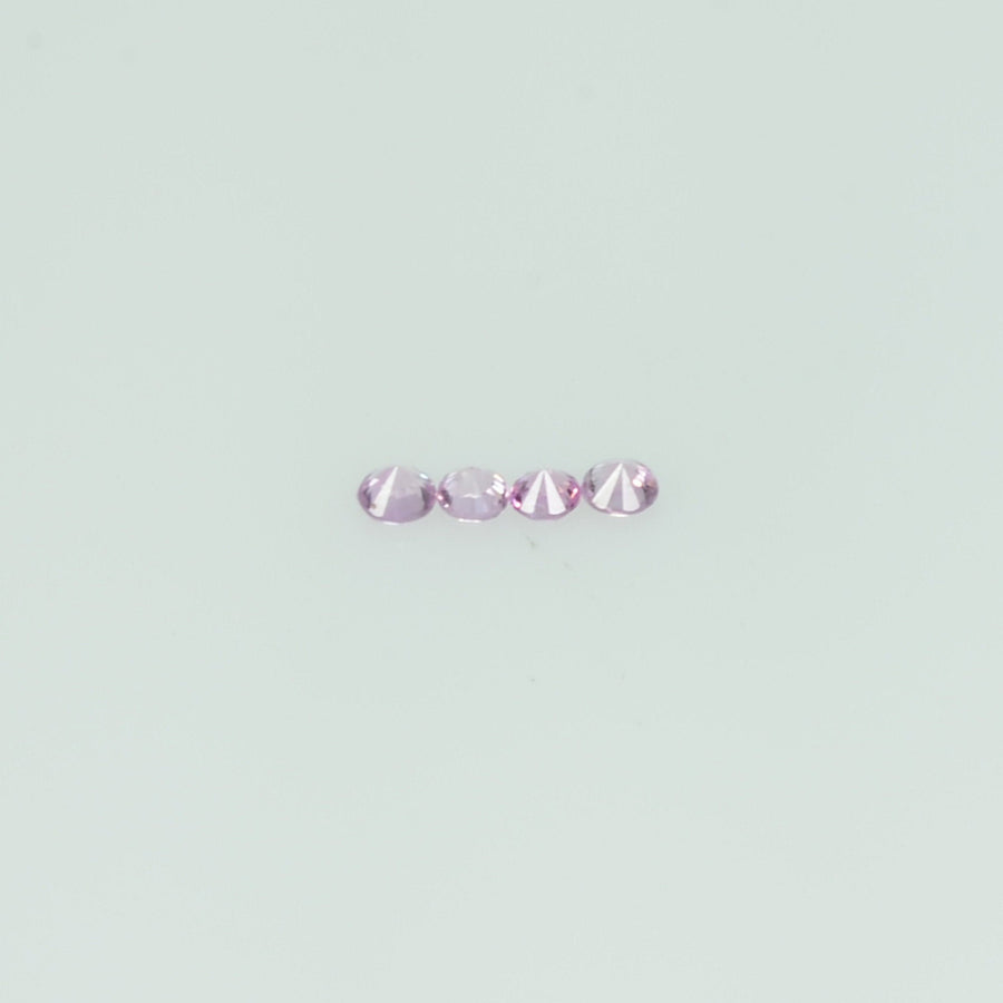 1.00 -1.70 mm Natural Pink Sapphire Loose Gemstone Round Diamond Cut Cleanish Quality Color - Thai Gems Export Ltd.