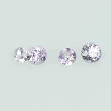 1.4-1.7 mm Natural Pink Sapphire Loose Gemstone Round Diamond Cut Cleanish Quality Color
