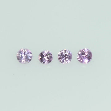 1.00 -1.70 mm Natural Pink Sapphire Loose Gemstone Round Diamond Cut Cleanish Quality Color - Thai Gems Export Ltd.