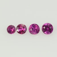 1.8-2.3 mm Natural Pink Sapphire Loose Gemstone Round Diamond Cut Vs Quality AAA+ Color