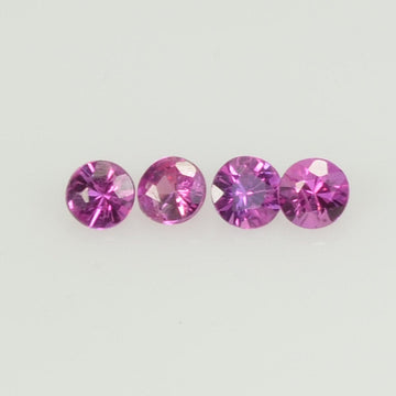 2.5 mm Natural Pink Sapphire Loose Gemstone Round Diamond Cut Cleanish Quality A+ Color