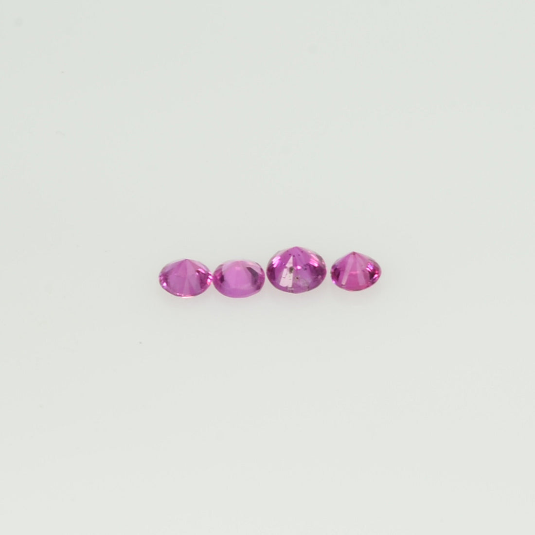 2.0 mm Natural Pink Sapphire Loose Gemstone Round Diamond Cut Vs Quality AA Color