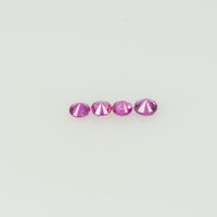 2.0 mm Natural Pink Sapphire Loose Gemstone Round Diamond Cut Vs Quality A+ Color