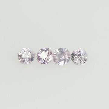 2.0 mm Natural Pink Sapphire Loose Gemstone Round Diamond Cut Vs Quality Color