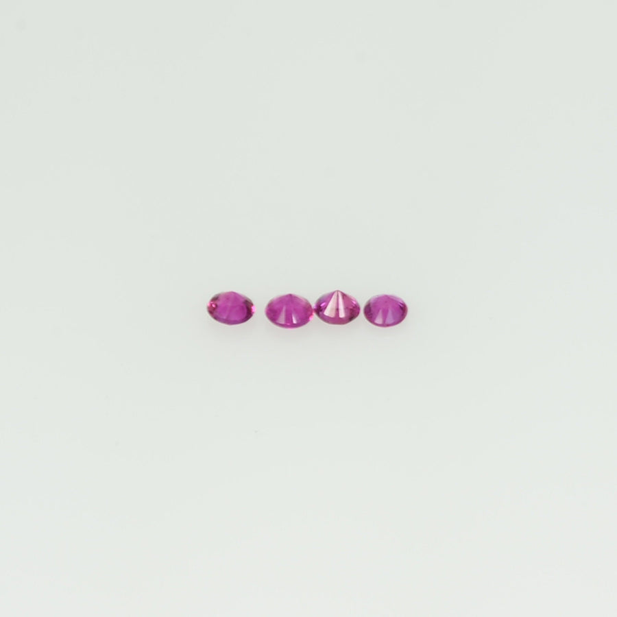 1.4-1.7 mm Natural Pink Sapphire Loose Gemstone Round Diamond Cut Vs Quality AAA Color