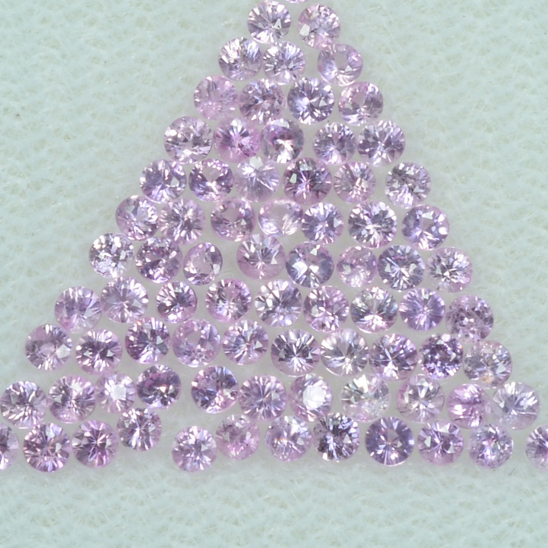 1.4-1.7 mm Natural Pink Sapphire Loose Gemstone Round Diamond Cut Vs Quality Color