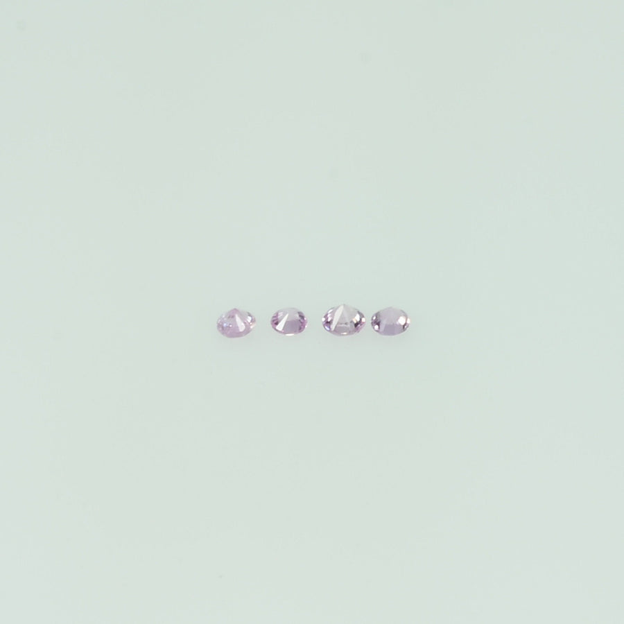 0.8-2.3 mm Natural Pink Sapphire Loose Gemstone Round Diamond Cut Vs Quality Color