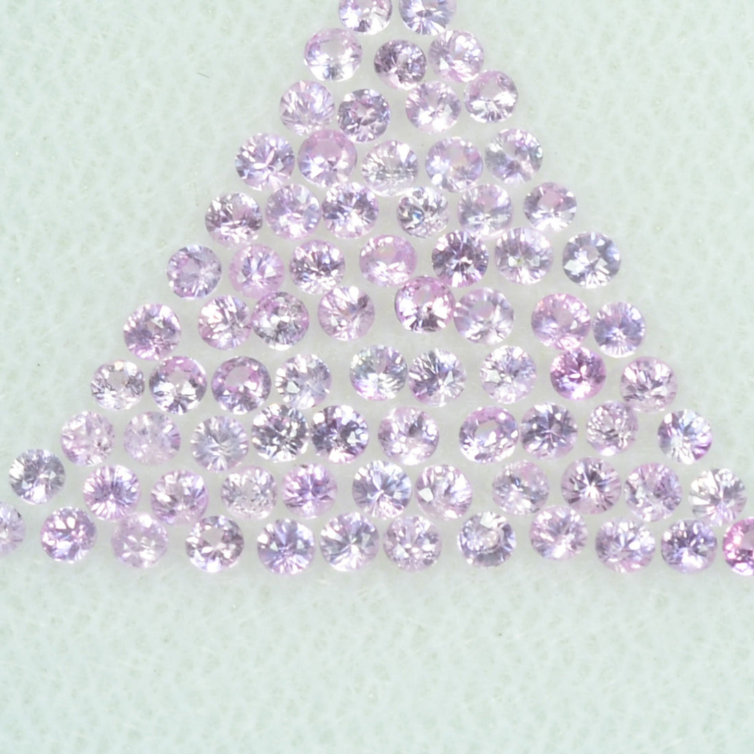 0.8-2.3 mm Natural Pink Sapphire Loose Gemstone Round Diamond Cut Vs Quality Color