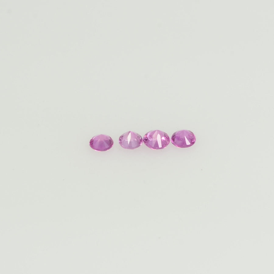 1.8-2.3 mm Natural Pink Sapphire Loose Gemstone Round Diamond Cut Vs Quality Color