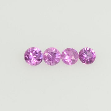 1.8-2.2 mm Natural Pink Sapphire Loose Gemstone Round Diamond Cut Vs Quality Color