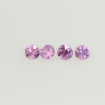 1.8-2.3 mm Natural Pink Sapphire Loose Gemstone Round Diamond Cut Vs Quality Color