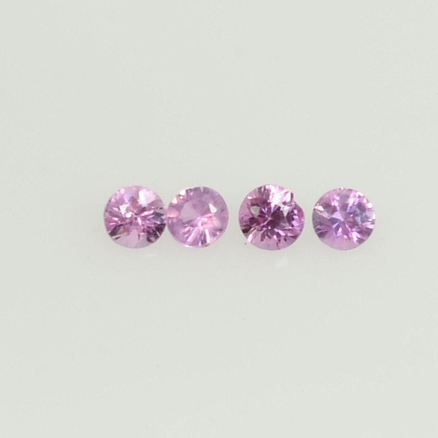 1.8-2.3 mm Natural Pink Sapphire Loose Gemstone Round Diamond Cut Vs Quality Color