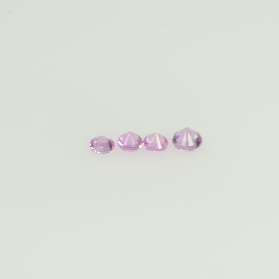 1.6-2.3 mm Natural Pink Sapphire Loose Gemstone Round Diamond Cut Vs Quality Color