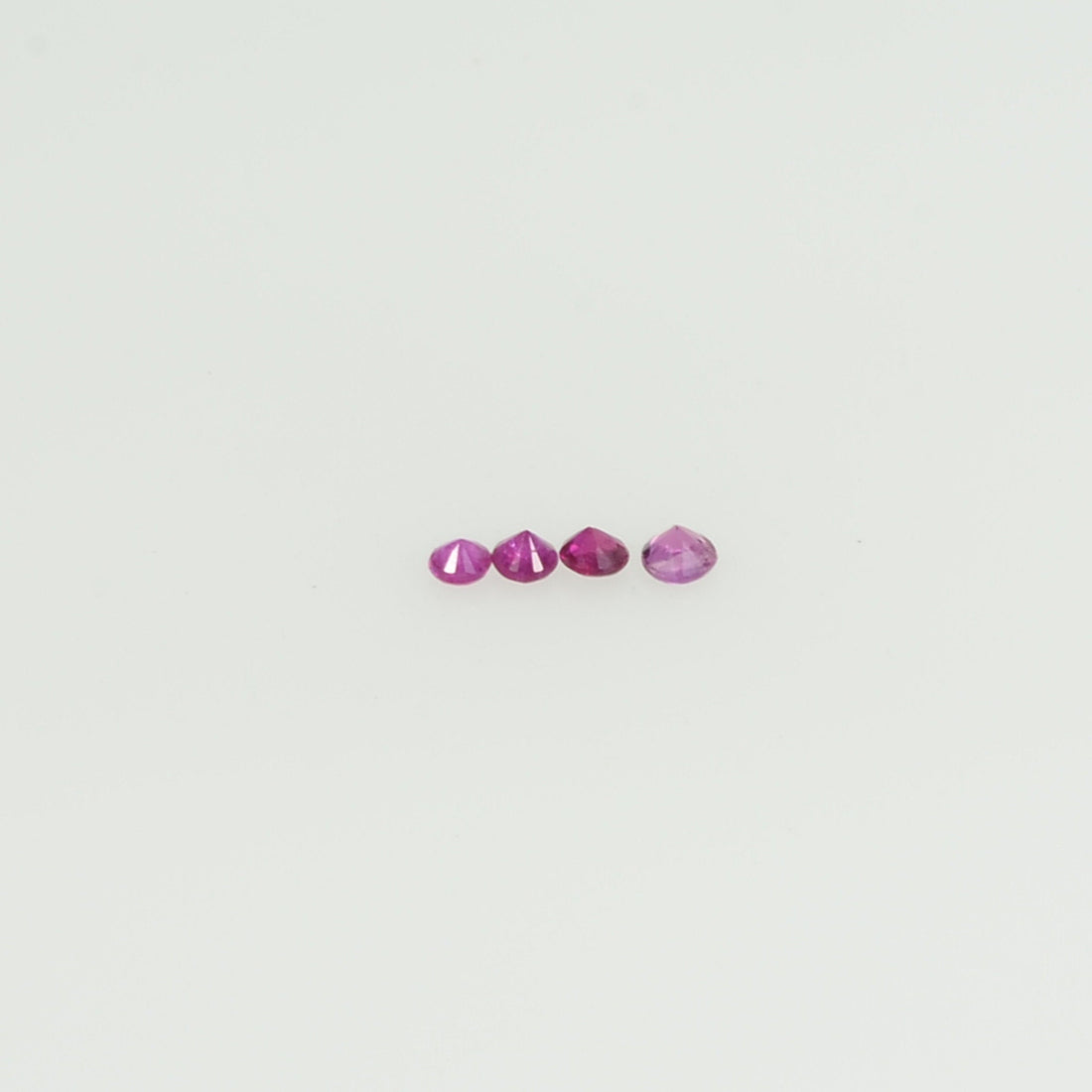 1.8-4.0 mm Natural Purple Sapphire Loose Gemstone Round Diamond Cut Pk Quality