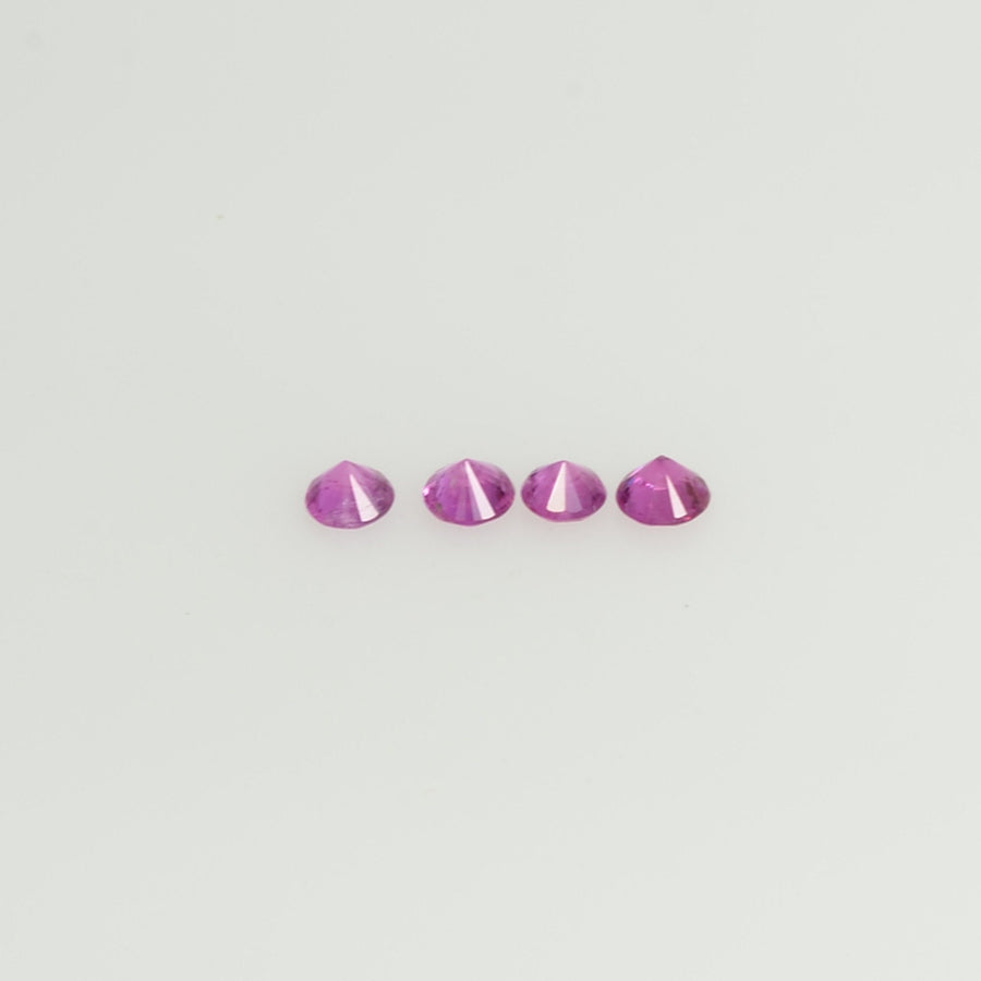 1.8-4.0 mm Natural Purple Sapphire Loose Gemstone Round Diamond Cut Pk Quality