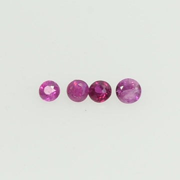 1.8-4.0 mm Natural Purple Sapphire Loose Gemstone Round Diamond Cut Pk Quality