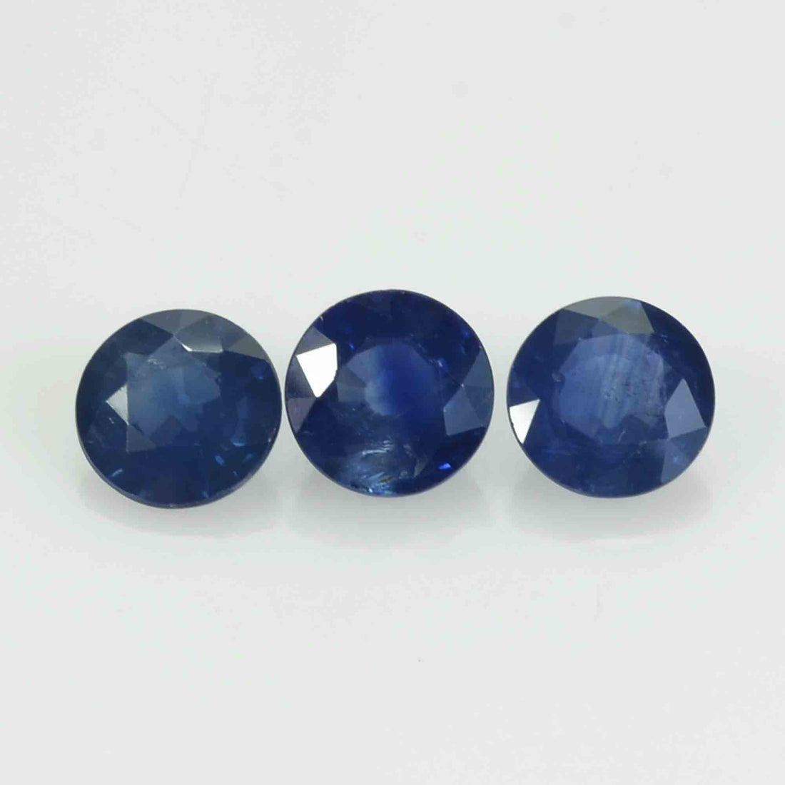 4.9-5.8 MM Natural Blue Sapphire Loose Gemstone Round Cut