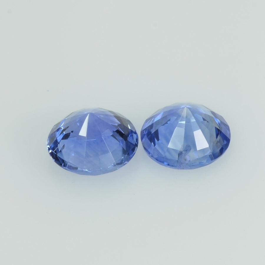5.00 MM Natural Blue Sapphire Loose Gemstone Pair  Round Cut
