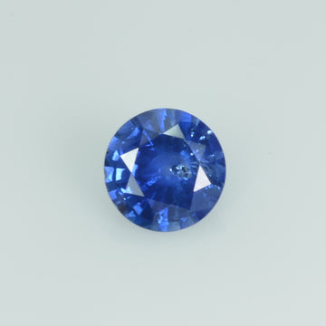 0.67 Cts Natural Blue Sapphire Loose Gemstone Round Cut