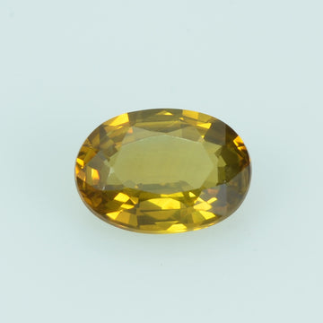 0.54 Cts Natural Yellow Sapphire Loose Gemstone Oval Cut