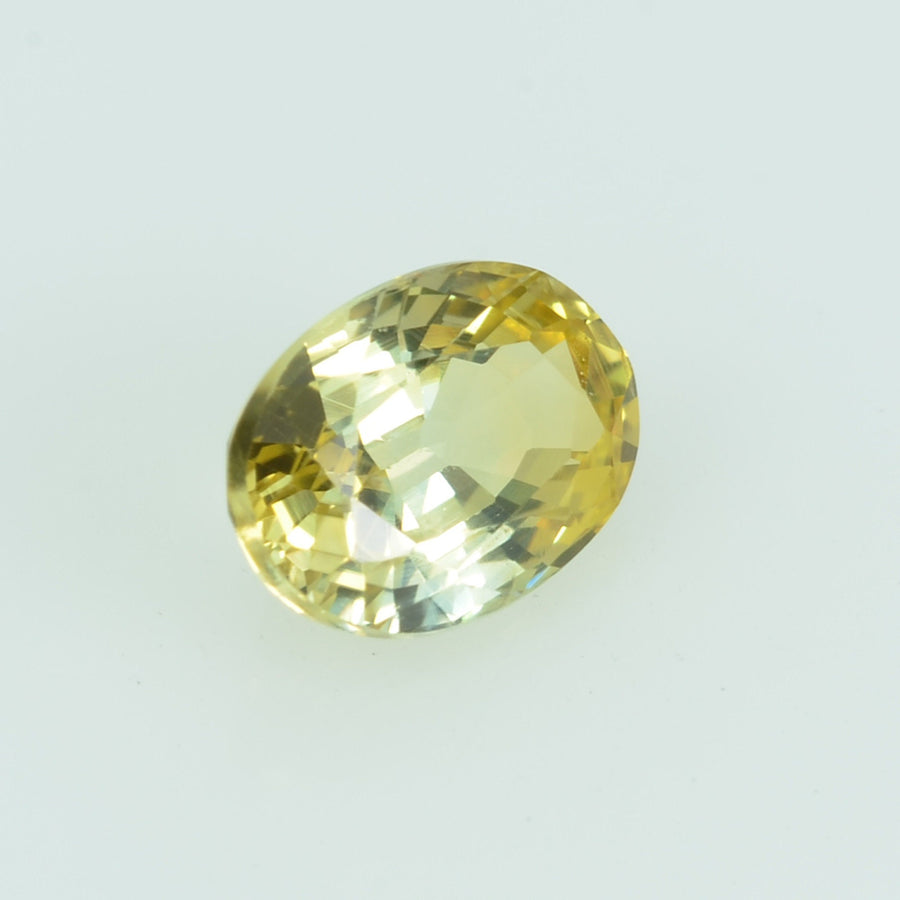 0.60 Cts Natural Yellow Sapphire Loose Gemstone Oval Cut