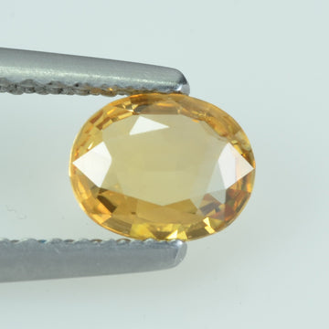 0.51 Cts Natural Yellow Sapphire Loose Gemstone Oval Cut