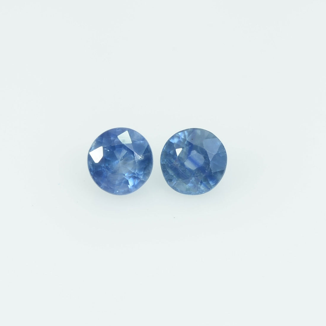 3.7 mm Natural Blue Sapphire Loose Gemstone Round Cut