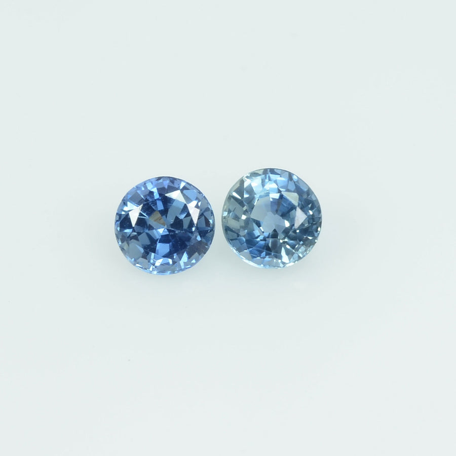 4 mm Natural Blue Sapphire Loose Gemstone Round Cut