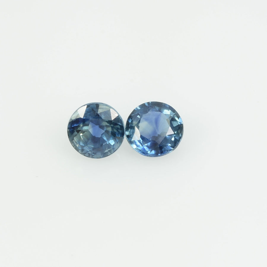 4 mm Natural Blue Sapphire Loose Gemstone Round Cut