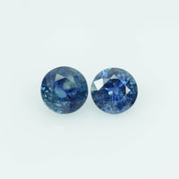 4 mm Natural Blue Sapphire Loose Gemstone Round Cut