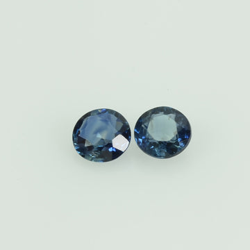 3.5 mm Natural Blue Sapphire Loose Gemstone Round Cut