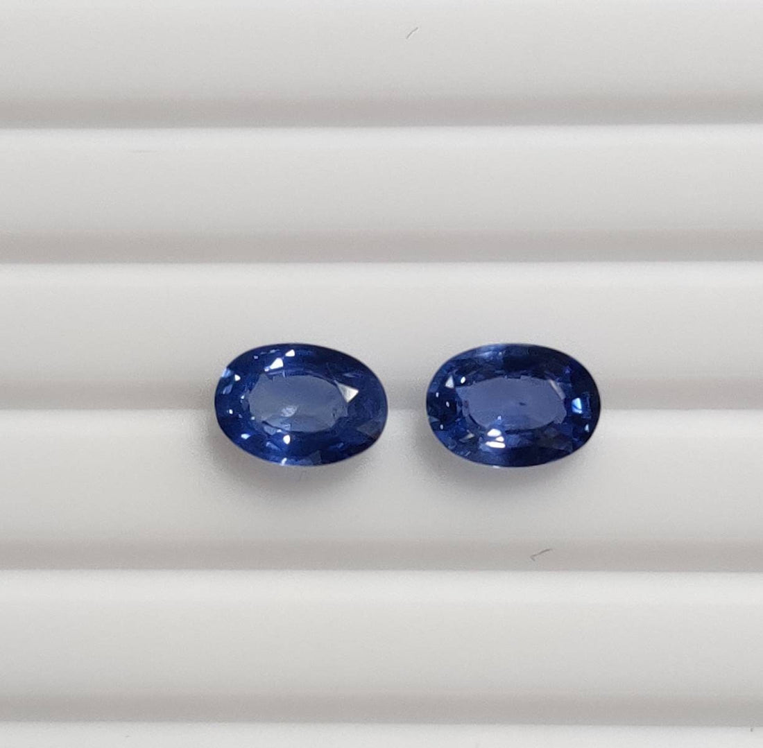 1.54 Cts Natural Blue Sapphire Loose Gemstone Oval Cut