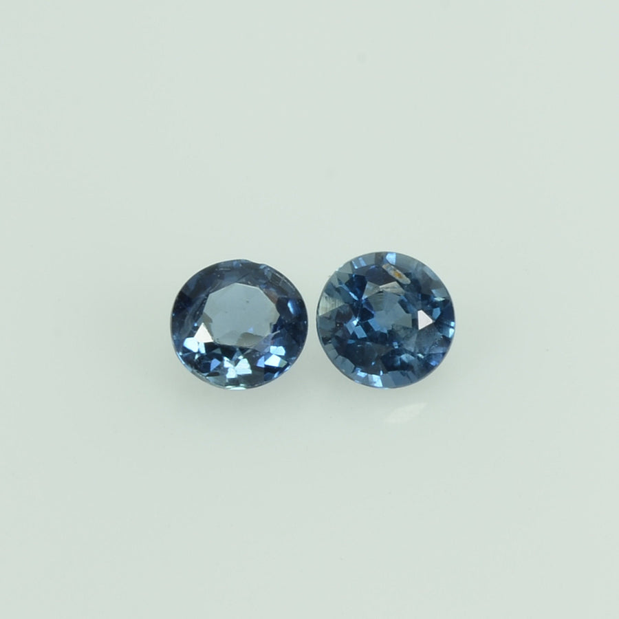 3.3-3.4 mm Natural Blue Sapphire Loose Gemstone Round Cut