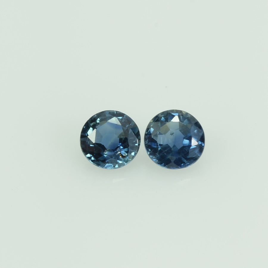 3.3-3.4 mm Natural Blue Sapphire Loose Gemstone Round Cut