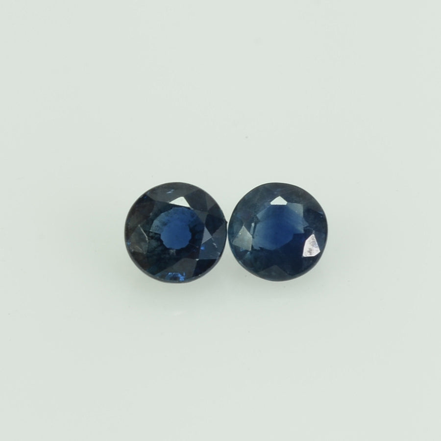 3.5-3.6 mm Natural Blue Sapphire Loose Gemstone Round Cut