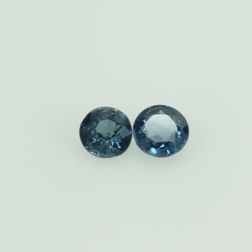 3.4 mm Natural Blue Sapphire Loose Gemstone Round Cut