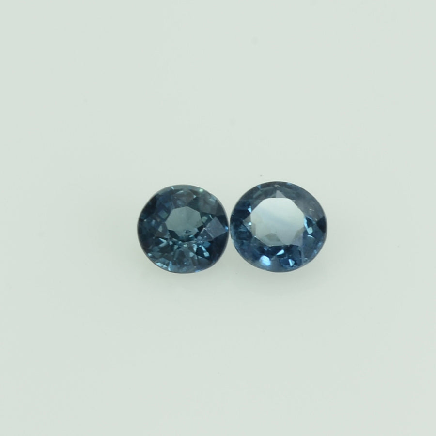 3.4 mm Natural Blue Sapphire Loose Gemstone Round Cut