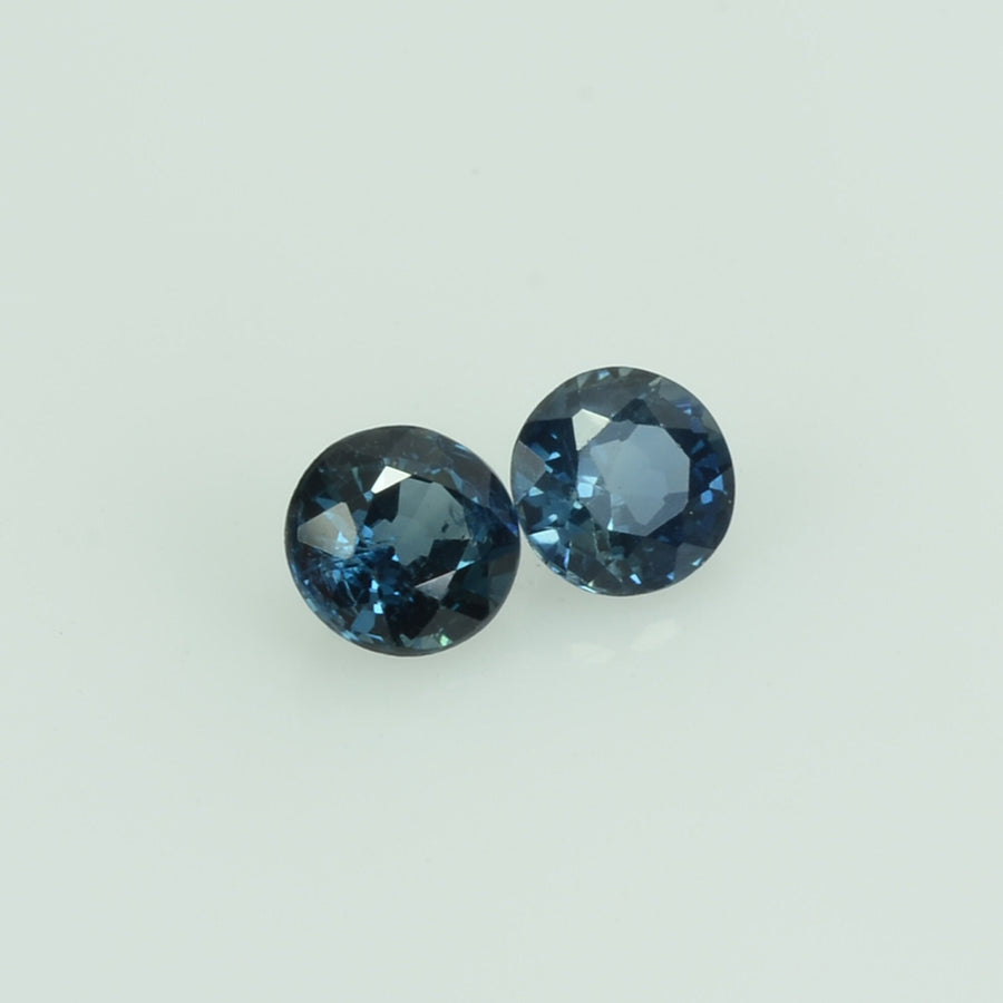 3.5 mm Natural Blue Sapphire Loose Gemstone Round Cut