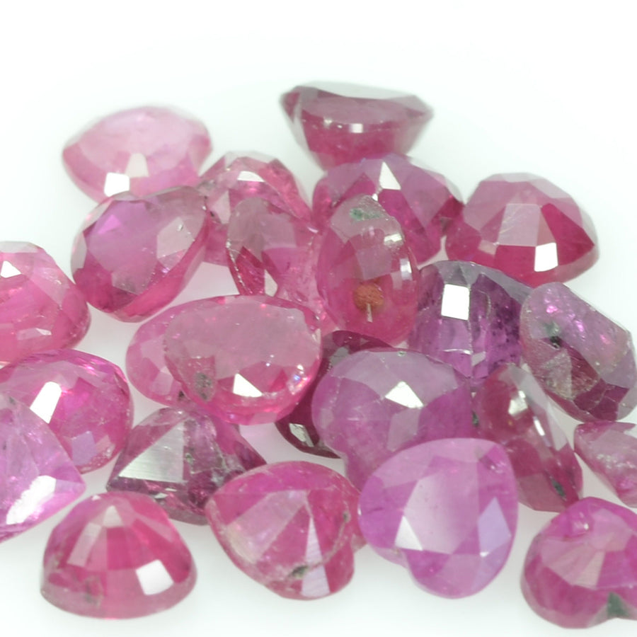 4.5 Mm Natural Ruby Loose Gemstone Heart Cut