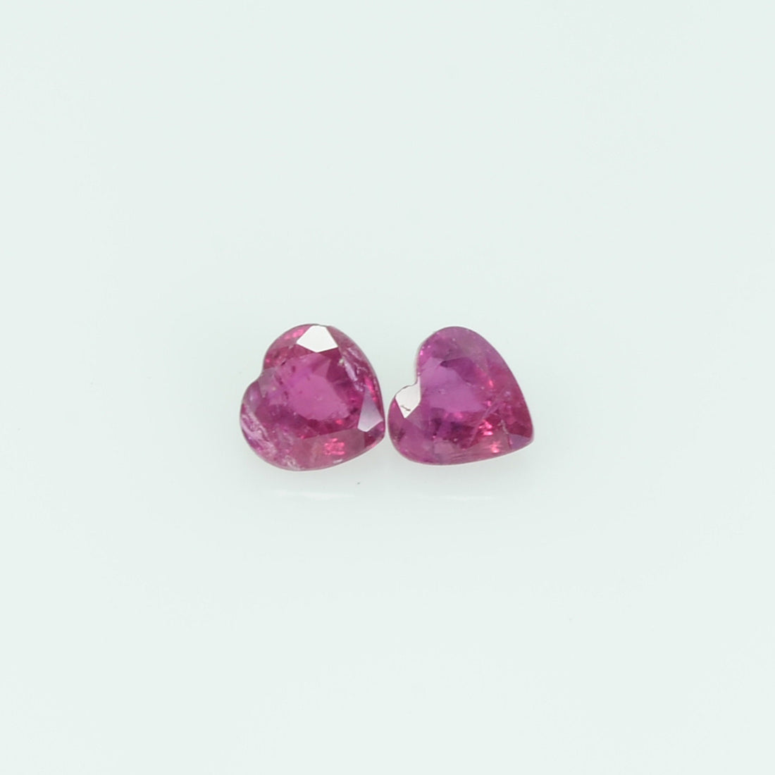 3.5 mm Lot Natural Ruby Loose Gemstone Heart Cut