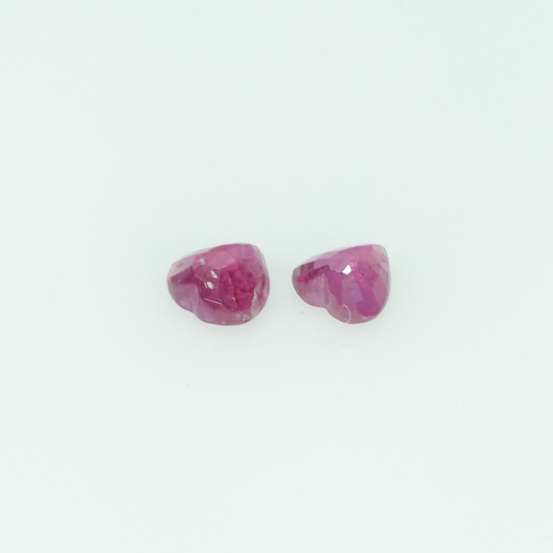 3.5 mm Lot Natural Ruby Loose Gemstone Heart Cut