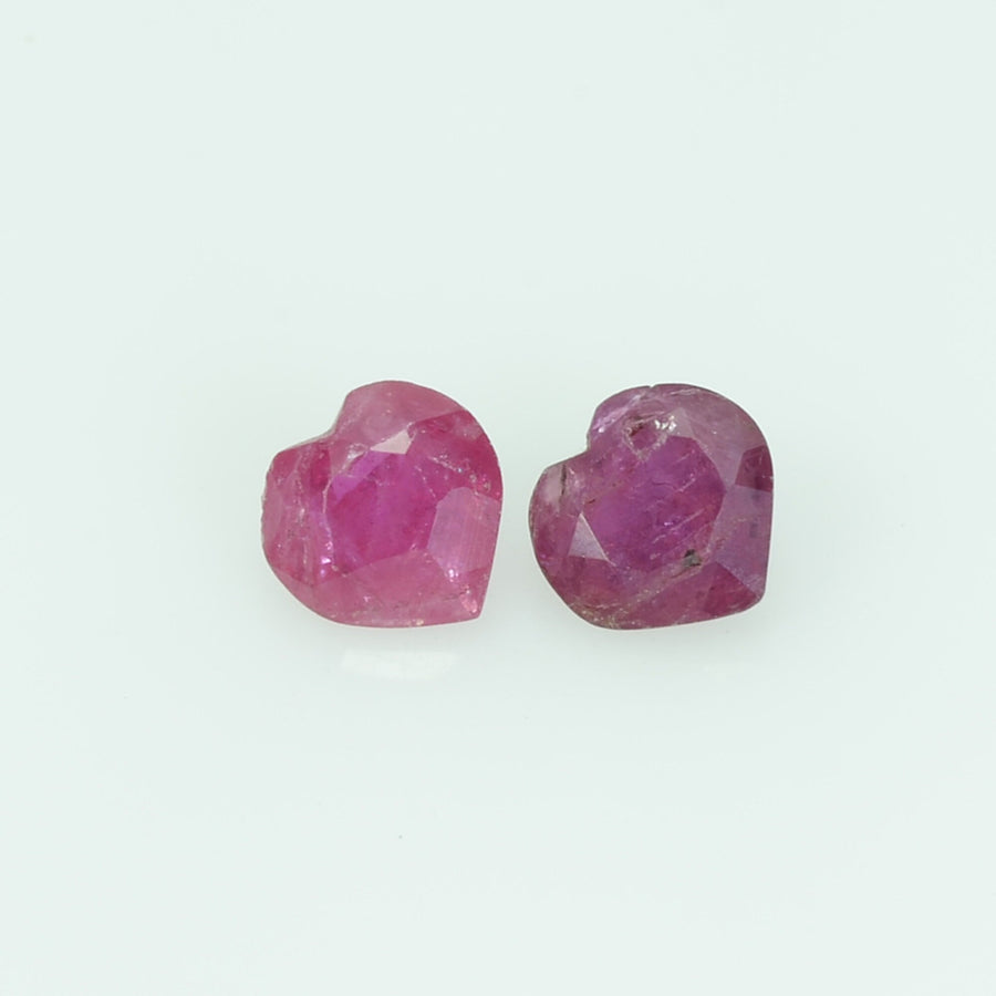 12.68 Cts Natural Ruby Loose Gemstone Heart Cut