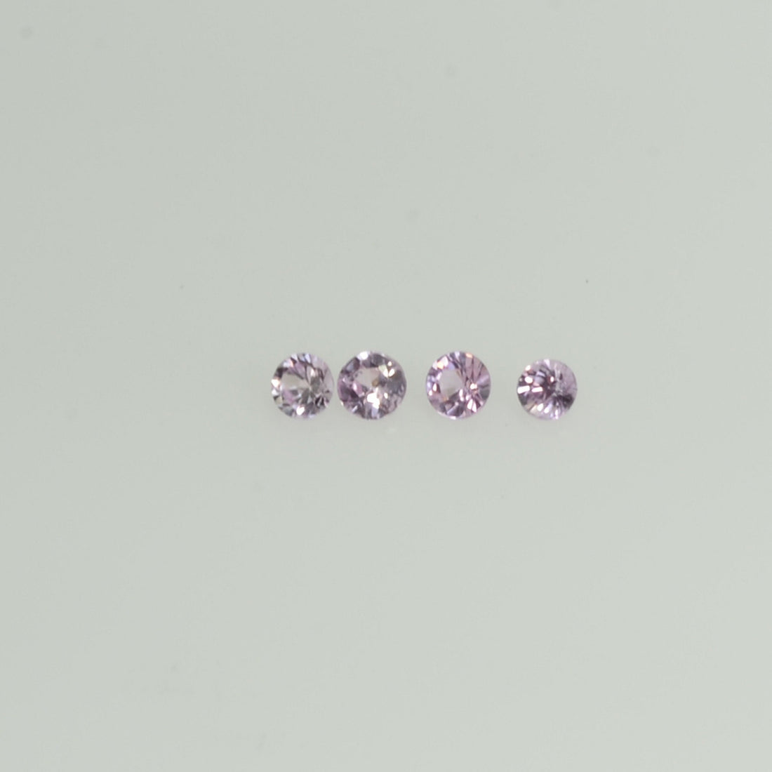 1.2-3.5 mm Natural Pink Sapphire Loose Gemstone Round Diamond Cut Cleanish Quality