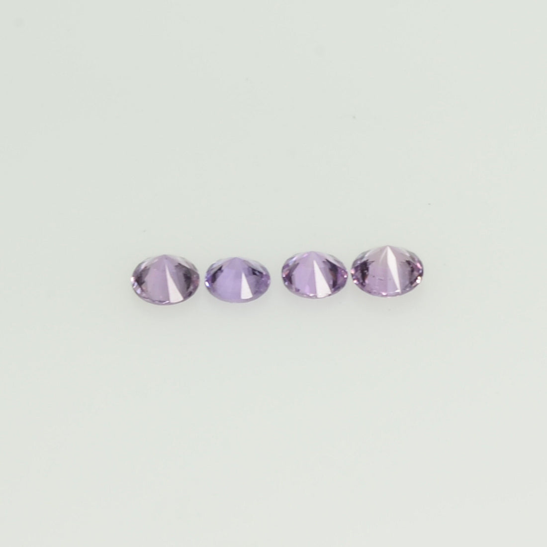 2-3.5 mm Natural Purple Sapphire Loose Gemstone Round Diamond Cut Cleanish Quality