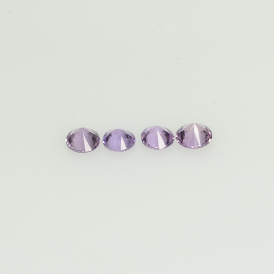 2-3.5 mm Natural Purple Sapphire Loose Gemstone Round Diamond Cut Cleanish Quality
