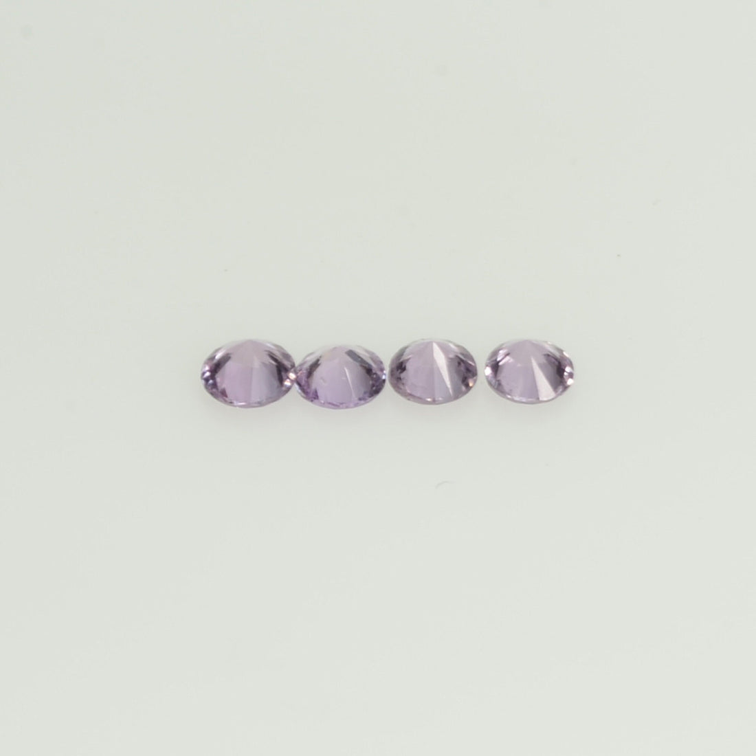 1.4-3.5 mm Natural Pink Sapphire Loose Gemstone Round Diamond Cut Cleanish Quality