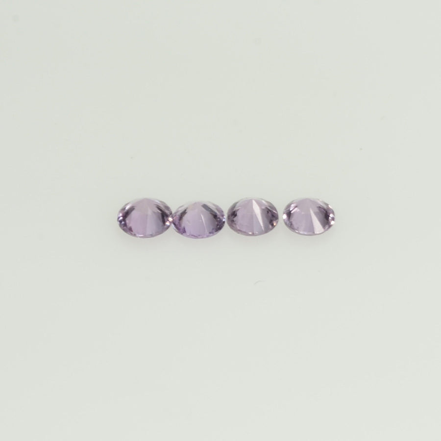 1.4-3.5 mm Natural Pink Sapphire Loose Gemstone Round Diamond Cut Cleanish Quality