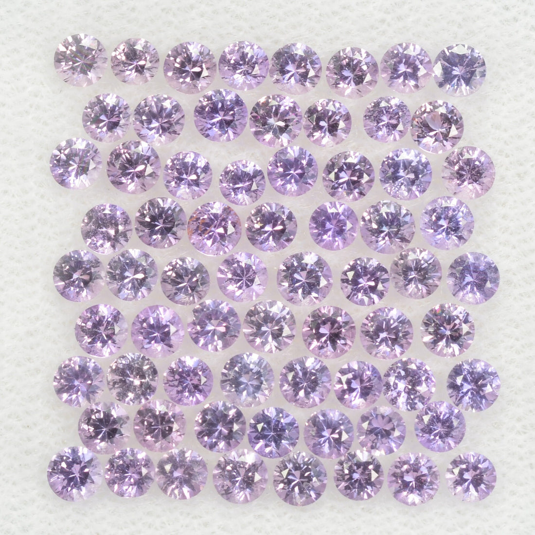 1.4-3.5 mm Natural Pink Sapphire Loose Gemstone Round Diamond Cut Cleanish Quality