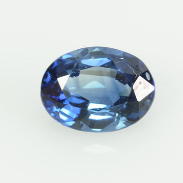 0.75 Cts Natural Blue Sapphire Loose Gemstone Oval Cut AGL Certified