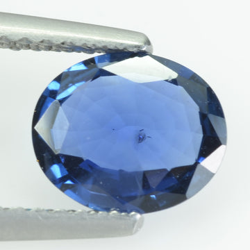 1.00 cts natural blue sapphire loose gemstone oval cut AGL Certified